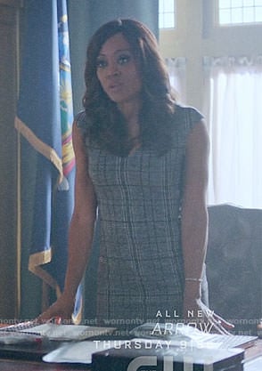 Sierra's grey plaid dress on Riverdale