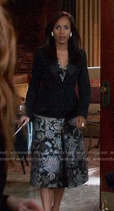 Olivia's paisley dress on Scandal