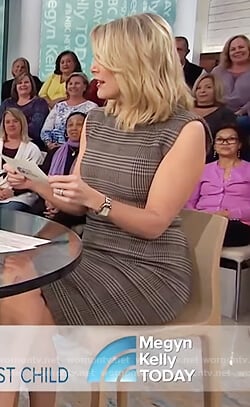 Megyn's plaid sheath dress on Megyn Kelly Today