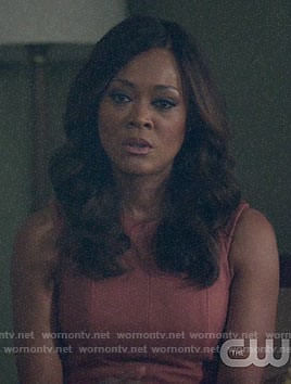 Sierra's pink sleeveless dress on Riverdale