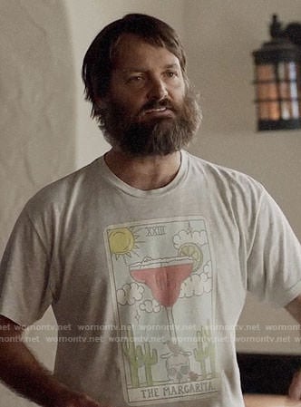 Tandy's margarita t-shirt on Last Man on Earth