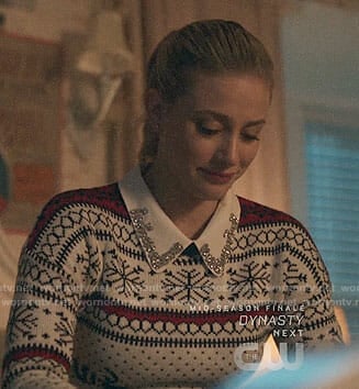 Betty's Christmas sweater on Riverdale