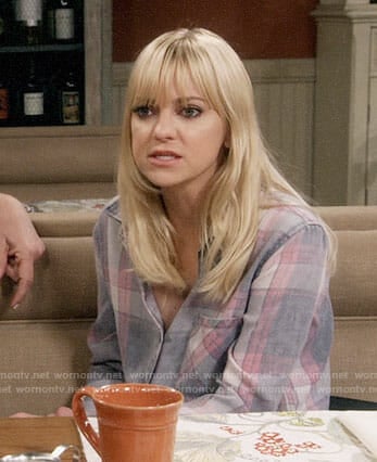 Christy's plaid shirt on Mom