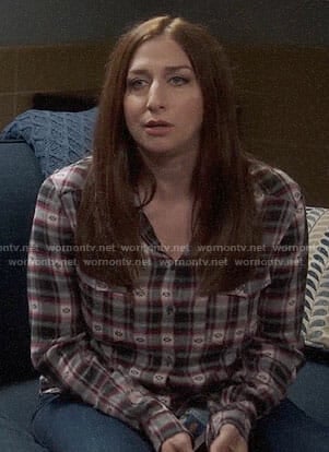 Gina's plaid shirt on Brooklyn Nine-Nine