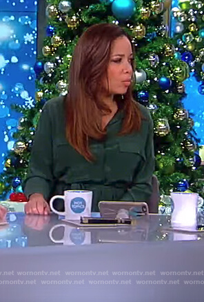 Sunny's green shirtdress on The View