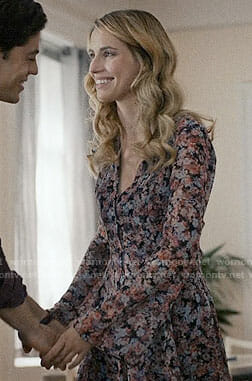 Stevie's floral long sleeved romper on Madam Secretary
