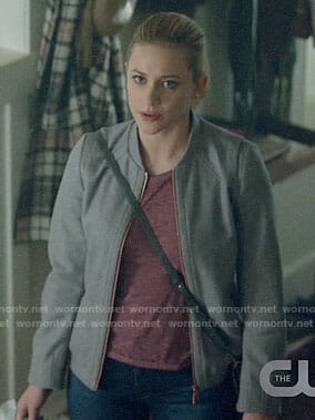 Betty's grey bomber jacket on Riverdale