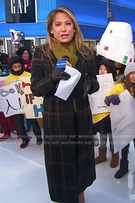 Ginger's plaid coat on Good Morning America