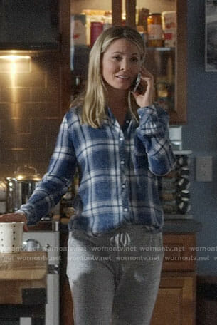 Jessie's blue plaid shirt on Nashville