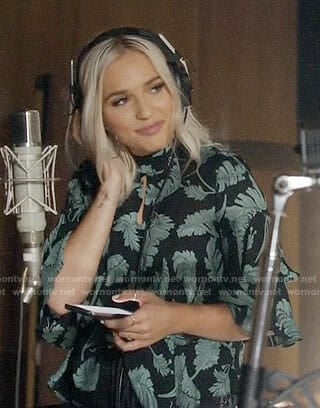 Maddie's leaf print top on Nashville