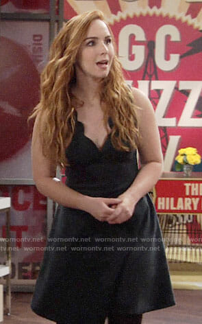 Mariah's scalloped trim dress on The Young and the Restless