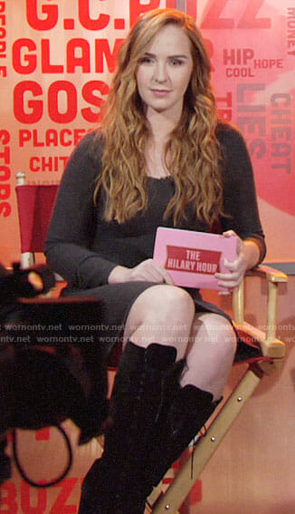 Mariah's grey sweater dress on The Young and the Restless