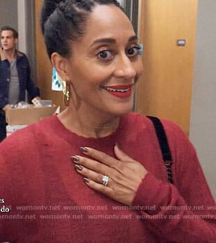Rainbow's red sweater on Black-ish