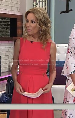 Kathie's pink fit and flare dress on Today