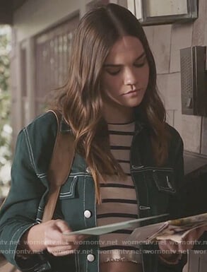 Callie's green denim jacket on The Fosters