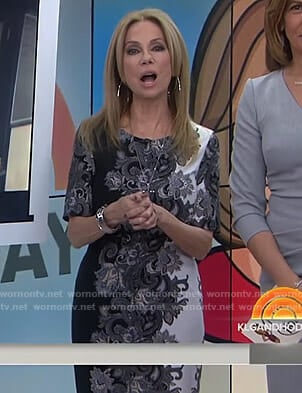 Kathie's colorblock floral dress on Today