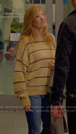 Abby's striped sweater on 9-1-1