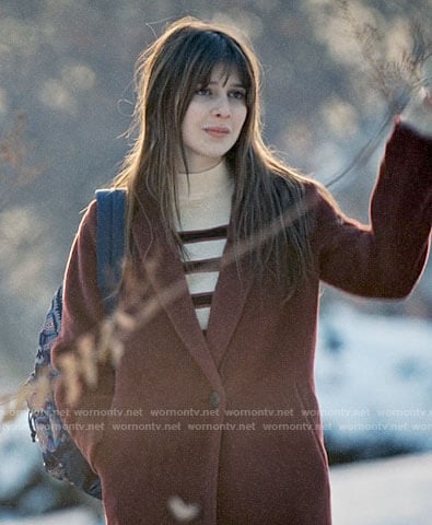 Ali's striped sweater on Madam Secretary