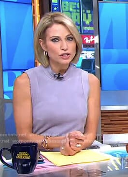 Amy's purple suede dress on Good Morning America