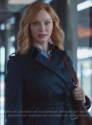 Beth's blue trench coat on Good Girls