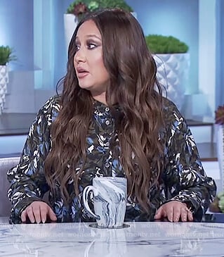 Adrienne's print shirtdress on The Real