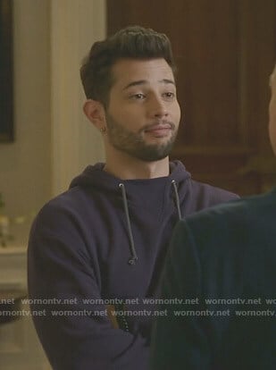 Sam's purple hoodie on Dynasty