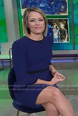Dylan's blue bell sleeve dress on Today