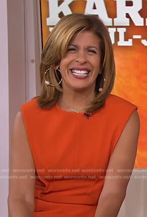 Hoda's orange dress on Today