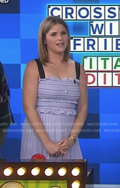 Jenna's purple smocked midi dress on Today