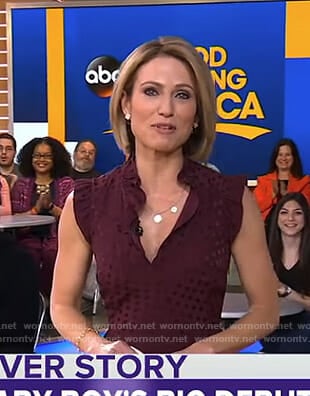 Amy's red polka dot dress on Good Morning America