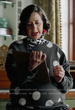 Carol's grey polka dot sweatshirt on Last Man On Earth