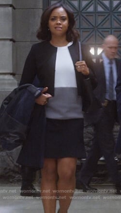Jasmine's colorblock shift dress on Instinct