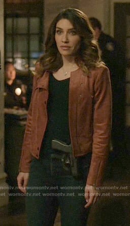 Dinah's suede jacket on Arrow