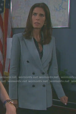 Hope's double breasted blazer on Days of our Lives