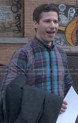 Jake's plaid shirt on Brooklyn Nine-Nine