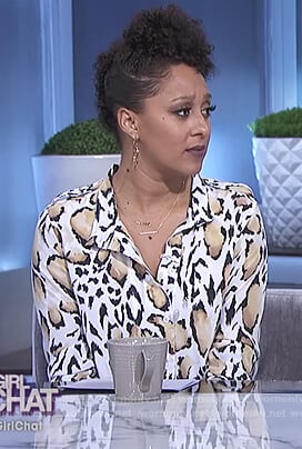 Tamera's leopard print dress on The Real