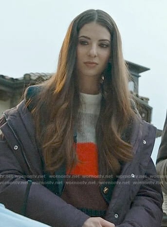 Madison's striped sweater on UnReal