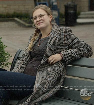Margot's plaid coat on Once Upon a Time
