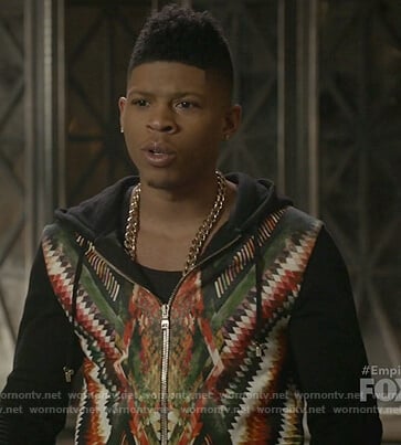 Hakeem's multicolored hoodie on Empire
