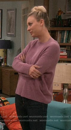 Penny's purple sweater on The Big Bang Theory