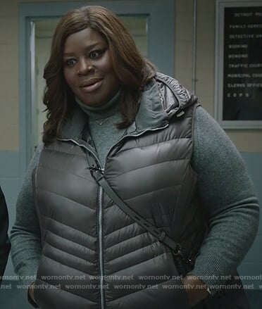 Ruby's hooded puffer vest on Good Girls