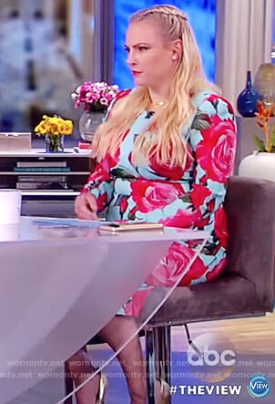 Meghan's rose print dress on The View