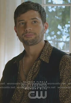 Sam's leopard print shirt on Dynasty