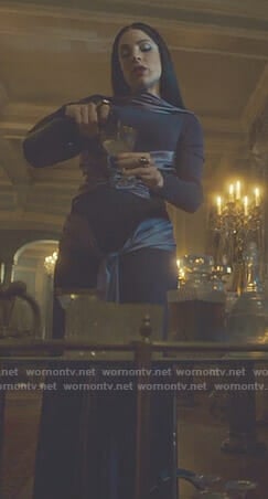 Lilith's purple long sleeve dress on Shadowhunters