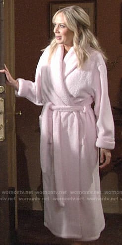 Abby's pink robe on The Young and the Restless