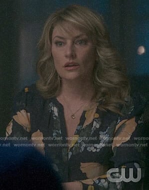Alice's blue floral blouse on Riverdale
