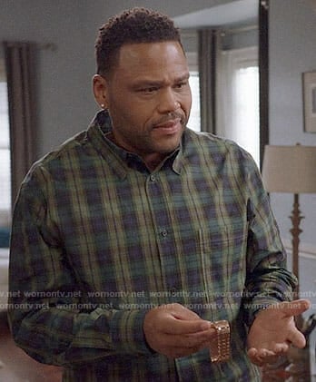 Andre's green plaid shirt on Black-ish