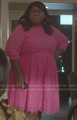 Becky's pink lace dress on Empire