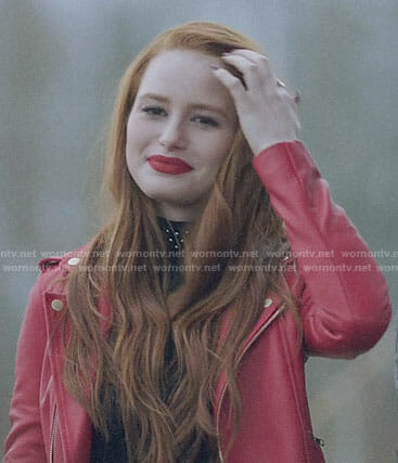 Cheryl's red Serpents leather jacket on Riverdale