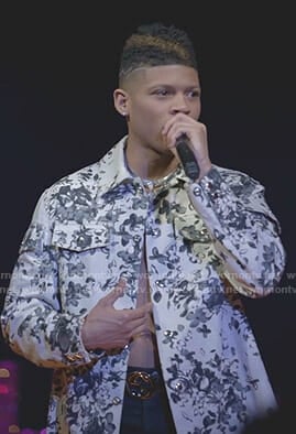 Hakeem's white floral jacket on Empire